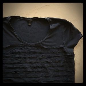 Ann Taylor frayed ruffle tee